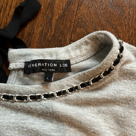 Generation Love grey long sleeve with black and silver detail - Picture 3 of 4